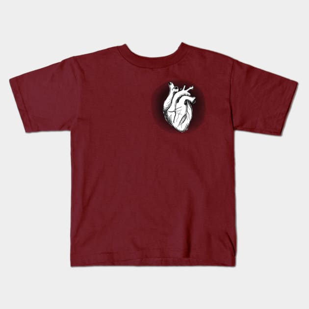 Human Heart Kids T-Shirt by noranovak
